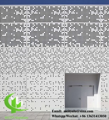 Aluminium geperforeerde plaat voor gevelbekleding van gebouwen waterdicht