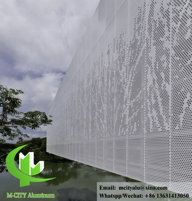 Gepoederd aluminium gevelbekledingspaneel