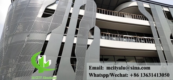 Gepoederd aluminium gevelbekledingspaneel