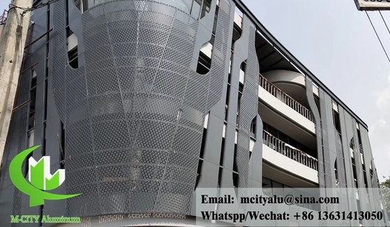 Architektonisch geperforeerd aluminiumpaneel voor gevelbekleding op maat