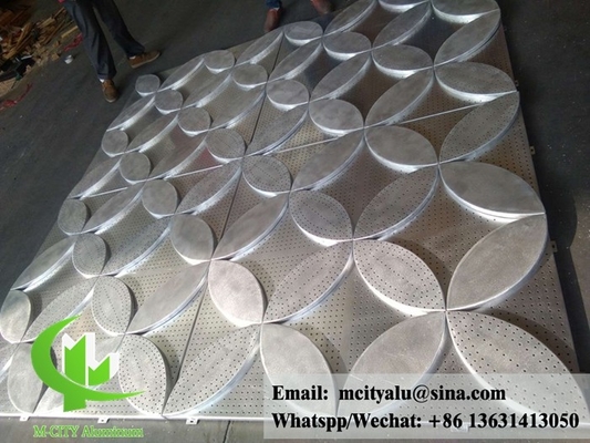 Architektonische aluminiumpaneelperforatie voor gevelbekleding op maat