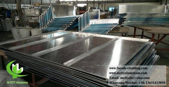 Metalen gevel Aluminium bekledingspaneel 3 mm dik voor gordijnwand gevel decoratie