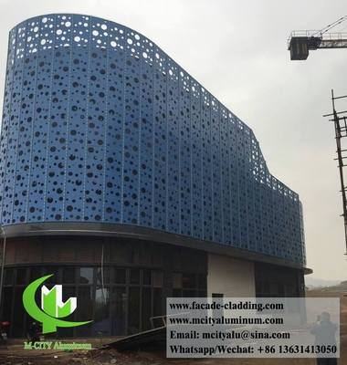 Gevormd aluminiumpaneel voor gevelbekleding, weerbestendige poedercoating