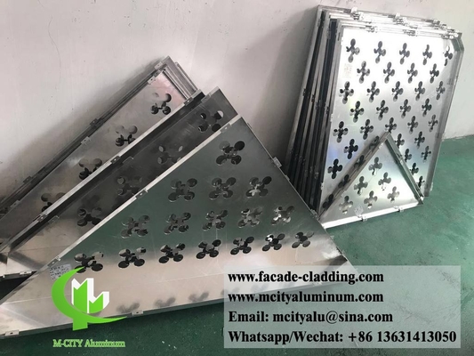 Gevormd aluminiumpaneel voor gevelbekleding weerbestendige lasersnijden