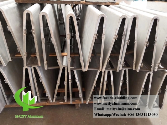 Metalen gevel Aluminium bekledingspaneel 3 mm dik voor gordijnwand gevel decoratie