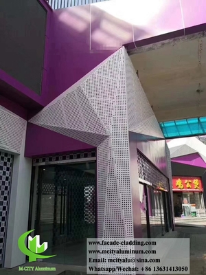 Metalen gevel Aluminium bekledingspaneel 3 mm dik voor gordijnwand gevel decoratie