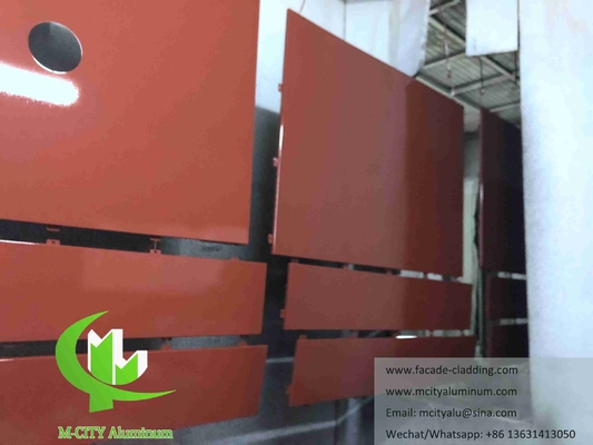 CNC-aluminiumplaat Architecturale aluminium gevel geperforeerd wandbekleding Geperforeerd plaat