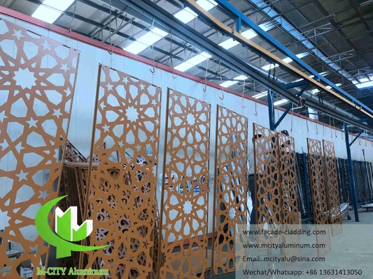 Islamitische architectuur aluminium gevel laser gesneden voor moskee muur bekleding