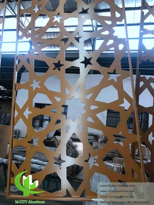 Laser gesneden decoratieve gevels Aluminium panelen voor moskee moslim