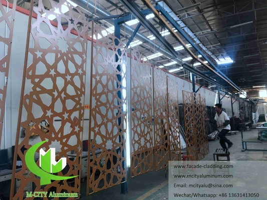Architectonische aluminium gevel snijpatronen voor moskee Islam