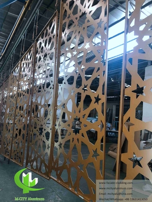 Laser snijden metalen scherm panelen Aluminium plaat Moslim moskee gevel ontwerp