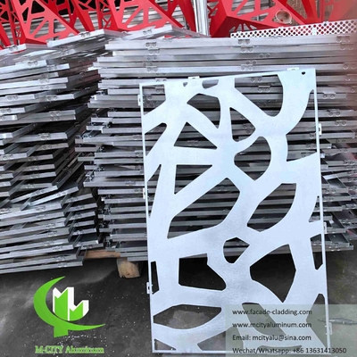 Buitenkant Architectonische aluminium gevel laser gesneden voor wandbekleding