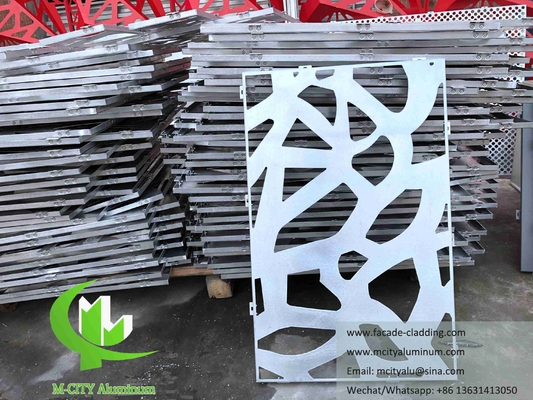Architektonische aluminium gevel met laser gesneden metaalplaat voor wandbekleding