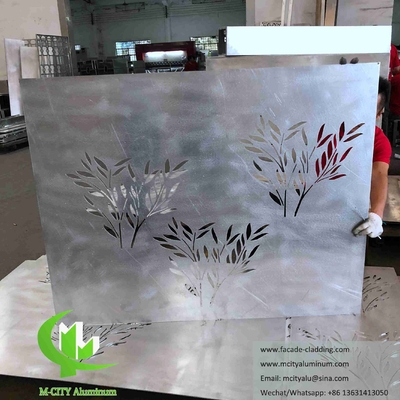 Bomenontwerp Aluminiumpanelen voor hotelgevel