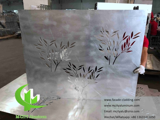 Architektonische aluminium gevel met laser gesneden metaalplaat voor wandbekleding