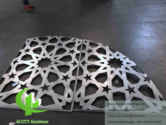 Buitenkant Architectonische aluminiumplaten voor plafonds, geperforeerd met poedercoating