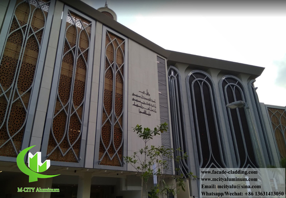 Architectonische aluminium gevel snijpatronen voor moskee Islam