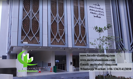 Architectonische aluminium gevel snijpatronen voor moskee Islam