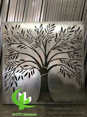 Bomenontwerp Aluminiumpanelen voor hotelgevel