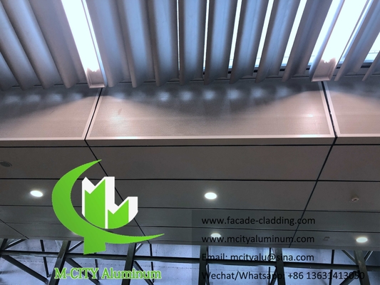 Architectonisch poederbedekt geperforeerd metaalplaat aluminium schermpaneel