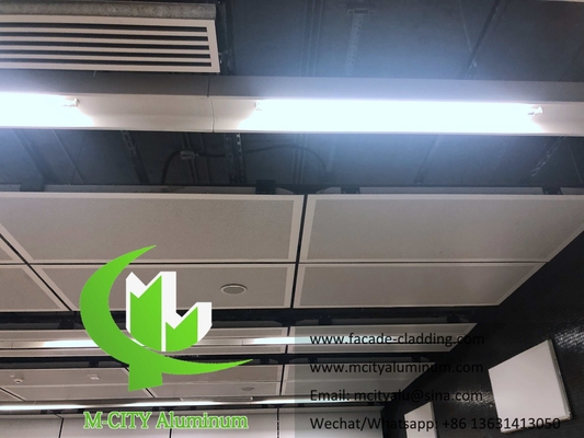 Buitenkant Architectonische aluminiumplaten voor plafonds, geperforeerd met poedercoating