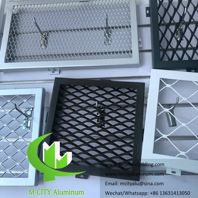 Aluminium mesh uitgebreide schermpanelen voor gevel Decoratief Architectonisch metaal
