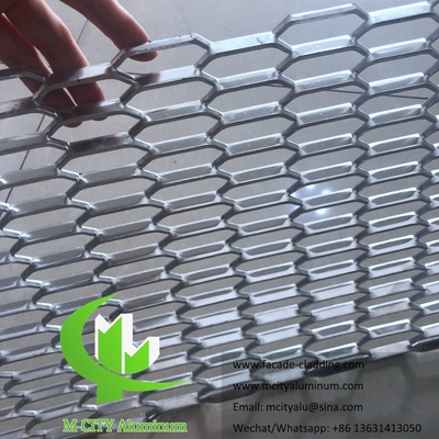 Aluminium mesh uitgebreide schermpanelen voor gevel Decoratief Architectonisch metaal
