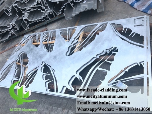 8 mm aluminium laser gesneden plaat Architectonische aluminium gevel laser gesneden voor hek