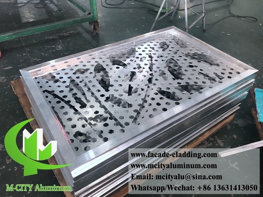 8 mm aluminium laser gesneden plaat Architectonische aluminium gevel laser gesneden voor hek