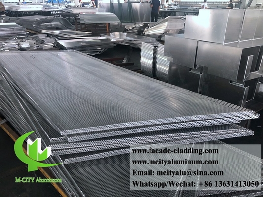 Metalen buitenste aluminium laser gesneden plaat Architectonische aluminium gevel