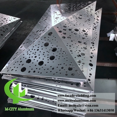 3D-ontwerp Geperforeerd Architectonisch aluminium gevellaser gesneden voor hotelwandbekleding