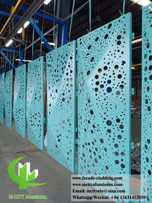 3D-ontwerp Geperforeerd Architectonisch aluminium gevellaser gesneden voor hotelwandbekleding