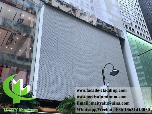 Metalen buitenste aluminium laser gesneden plaat Architectonische aluminium gevel