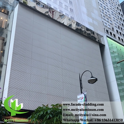 Metalen buitenste aluminium laser gesneden plaat Architectonische aluminium gevel laser gesneden voor gordijnwand
