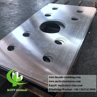 Metalen buitenste aluminium laser gesneden plaat Architectonische aluminium gevel laser gesneden voor gordijnwand