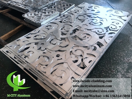 Metalen buitenste aluminium laser gesneden plaat Architectonische aluminium gevel laser gesneden voor gordijnwand