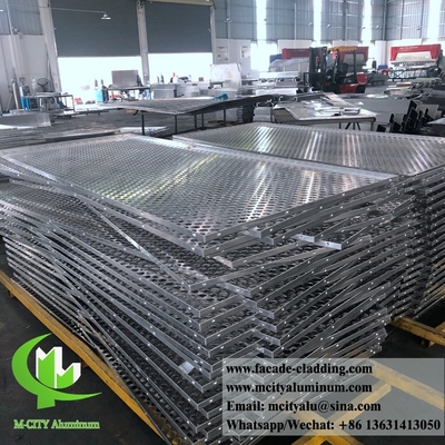 Metalen buitenste aluminium laser gesneden plaat Architectonische aluminium gevel laser gesneden voor gordijnwand