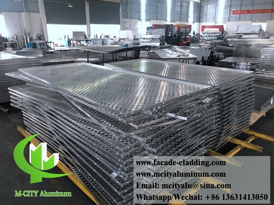 Metalen buitenste aluminium laser gesneden plaat Architectonische aluminium gevel laser gesneden voor gordijnwand