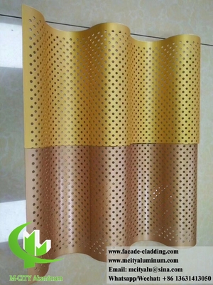 3D-aluminiumpanelen voor hotelgevel