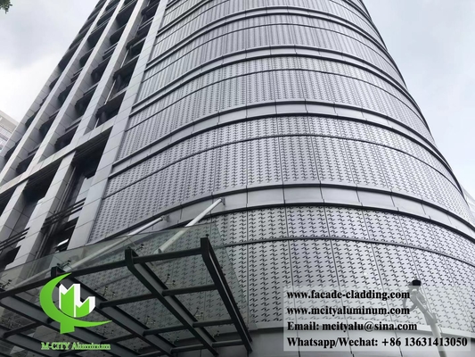 China leverancier Poederbedekt metalen aluminium geperforeerd paneel voor buitenbekleding van gevels