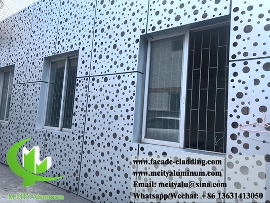 CNC-aluminiumplaat Architectonische aluminium gevellaser gesneden voor wandbekleding Geperforeerd plaat