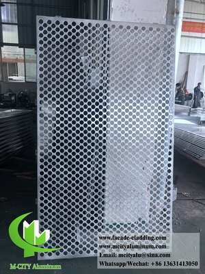 CNC-aluminiumplaat Architectonische aluminium gevellaser gesneden voor wandbekleding Geperforeerd plaat