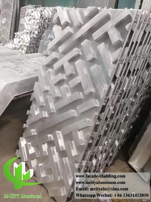 3D-aluminiumpanelen voor hotelgevel