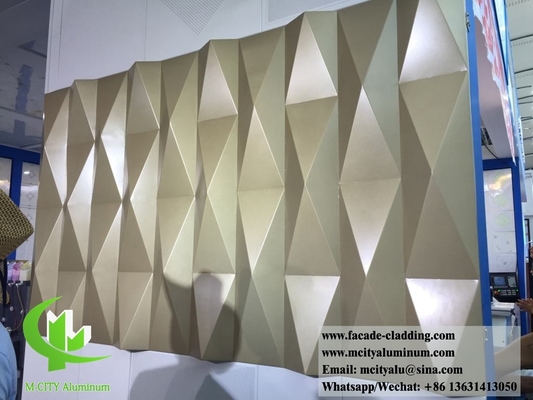 3D-metalen panelen aluminiumplaat voor wandbekleding architectonisch bouwmateriaal