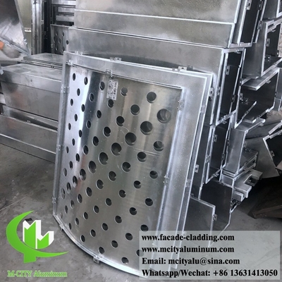 Perforated metal sheet Exterior aluminium gevel bekleding metalen gordijn wand decoratie