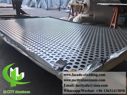 3 mm Poederlaag Metalen aluminium geperforeerd paneel bekleding voor buitenbekleding van gevel