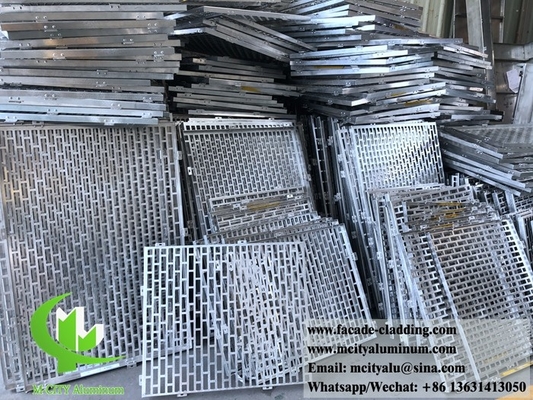 CNC-punchpaneel van aluminium, fluorkoolstof, geperforeerd paneel, gordijnwand voor gevelbekleding