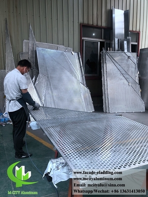 Solid aluminium panelen met perforerende schermplaat