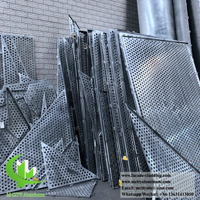 CNC-punchpaneel van aluminium, fluorkoolstof, geperforeerd paneel, gordijnwand voor gevelbekleding