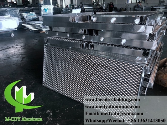 Metal Aluminium uitgebreid mesh architectonisch schermpaneel voor buitengevel
